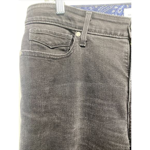 Levi's 525 Perfect Waist Straight Leg Black Tab Denim Jeans Women's Size 12 M - Picture 8 of 9